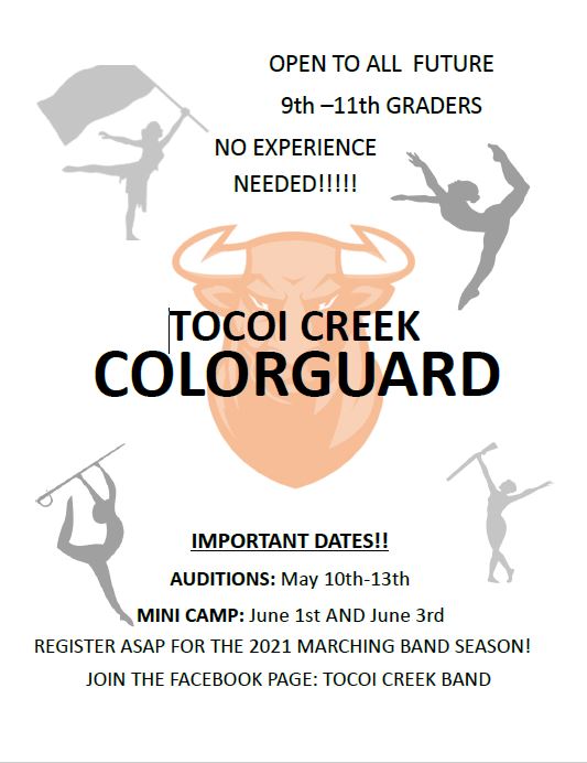 Tocoi Creek Colorguard Flyer