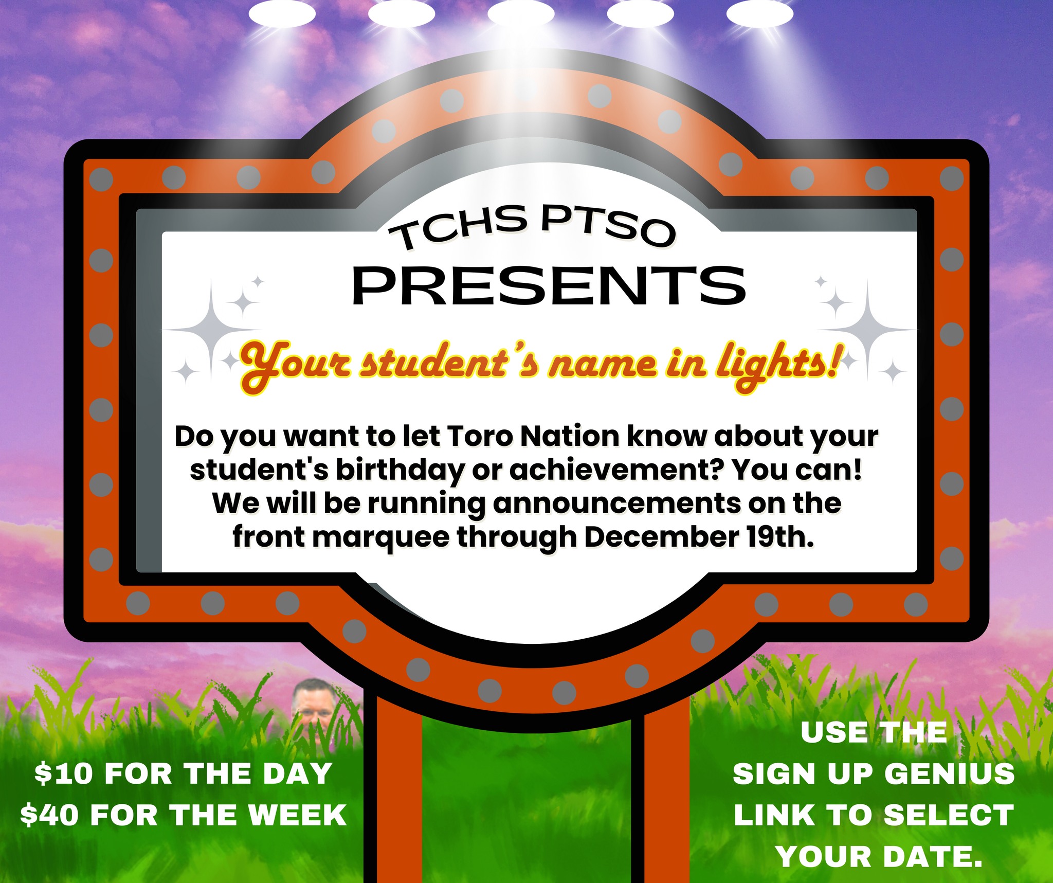Tchs marquee tocoi creek high school